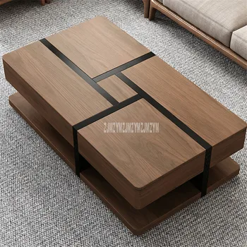 

Nordic Simple Tea Table Multifunctional Sofa Side Table With Drawer Larger Organize Storage Space Living Room Home Furniture