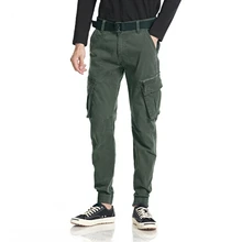 GustOmerD красивые модные мужские брюки, однотонные повседневные качественные брюки-карго, мужские военные брюки с карманами из чистого хлопка, мужские брюки-карго