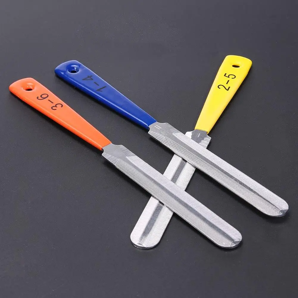 3 pcs/set Guitar Nut Files Saddle Fret Crowning Luthier Steel Guitarra File Bridge Pin Puller Repair Tool | Спорт и развлечения