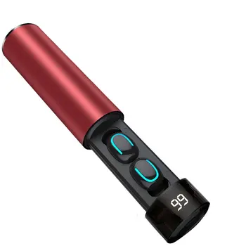 

Wireless earphone with sport handsfree microphone IPX5 waterproof earphones earbuds external battery LED headset