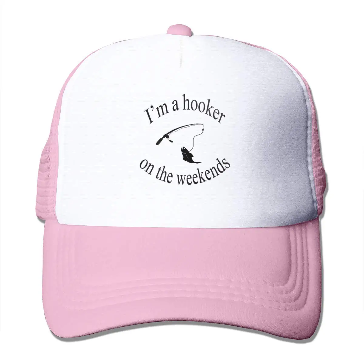 Я проститутка на выходных сетчатые бейсболки унисекс в стиле дальнобойщика шляпа розового цвета