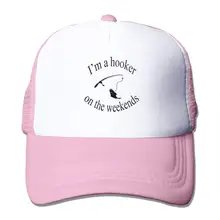 Я проститутка на выходных сетчатые бейсболки унисекс в стиле дальнобойщика шляпа розового цвета