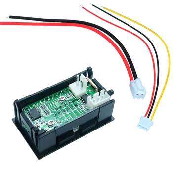 

DC 100V 10A Mini Digital Voltmeter Ammeter Panel Amp Volt Voltage Current Meter Tester 0.28" Blue Red Dual LED Display