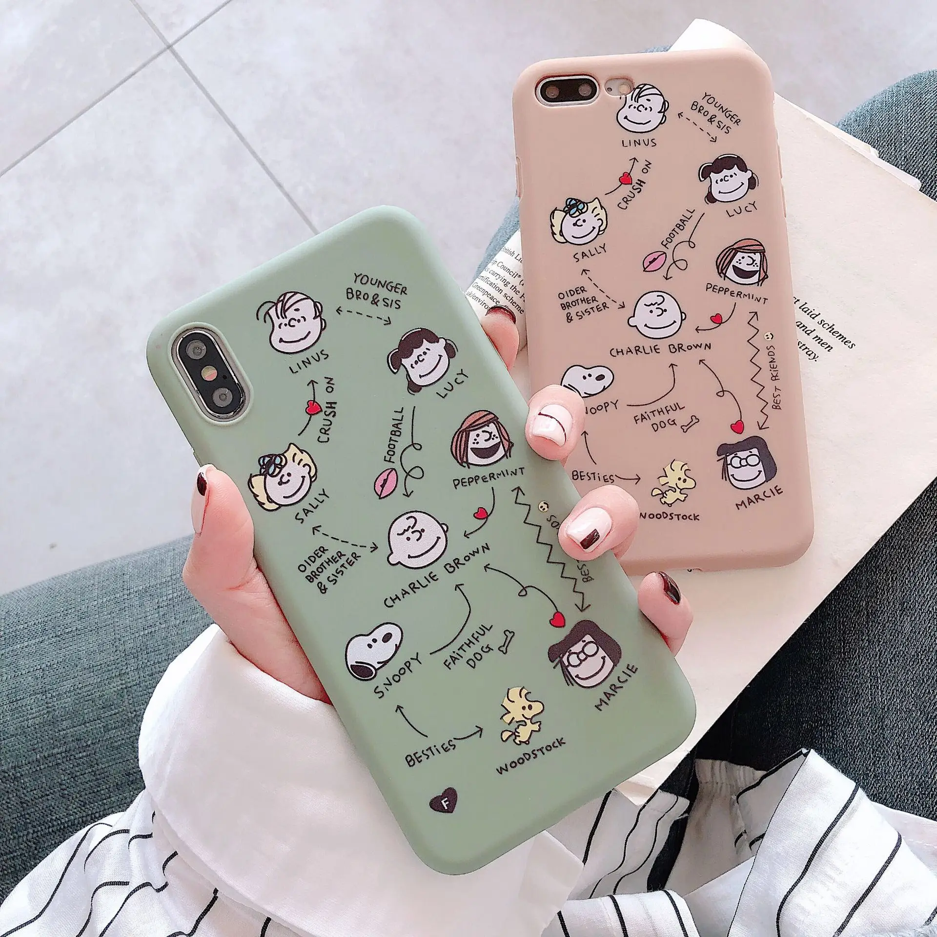 Fitted Phone Case For iPhone 11 Pro X XS Max XR 6 S 7 8 Plus Back Cover Cute Cartoon Dog Matte Protective Mobile Bag Coque | Мобильные