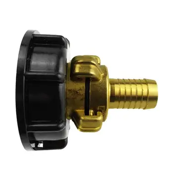 

Water storage tank IBC Tank adapter S60X6 with 20/25mm barbed brass geka style hose connector