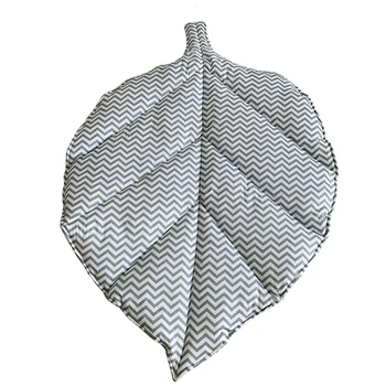 

Home Nordic Grey Leaf Crawling Mat Carpet Floor Mat Safety Protection Decoration