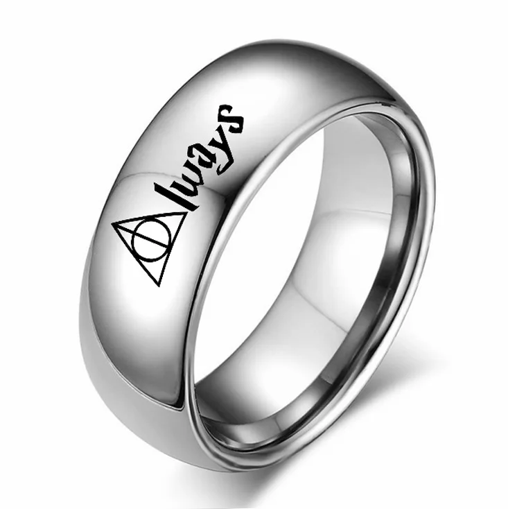 Лидер продаж фигурку кольца hp всегда дары кольца со святыми Человек палец золотистый и черный Воскрешающий камень Для мужчин кольцо