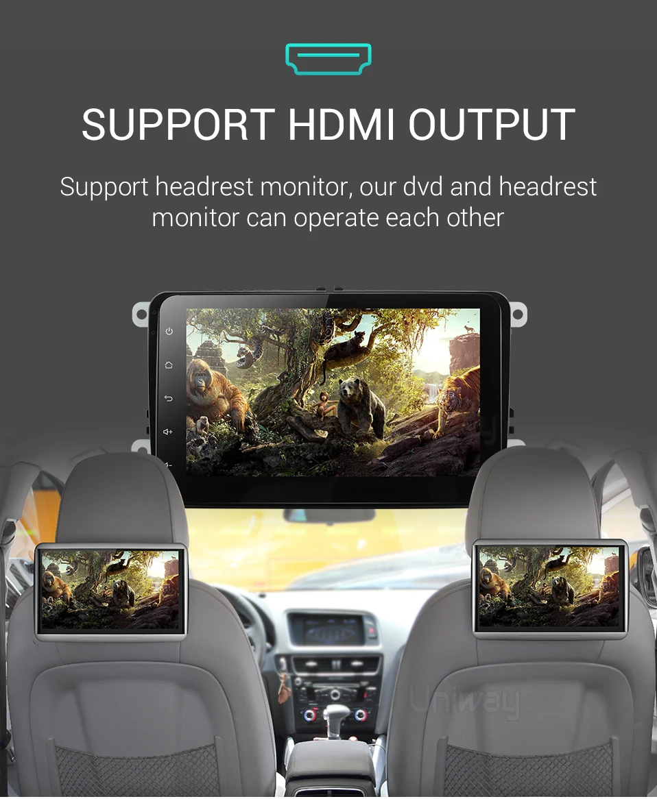 Uniway PX6 Android автомобильный dvd gps навигатор для Volkswagen VW golf passat b6 B7 Touran polo Tiguan skoda octavia автомобильный dvd-плеер