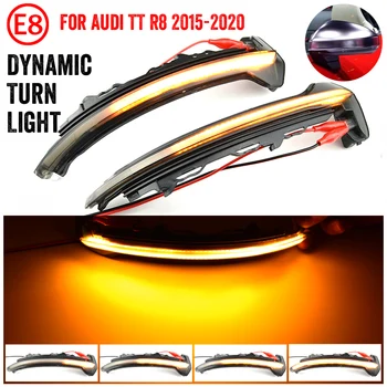 

For Audi TT TTS MK3 8S 2015-2020 TTRS R8 Car Accessories LED Dynamic Turn Signal Light Side Mirror Indicator Lamp Blinker Trim