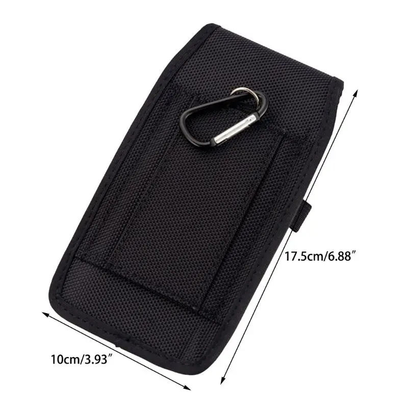 Kasual Nilon Ponsel Tas Pinggang Hook Loop Sarung Pouch Ponsel Cover untuk iPhone Samsung Xiaomi Huawei Aksesoris Y3ND