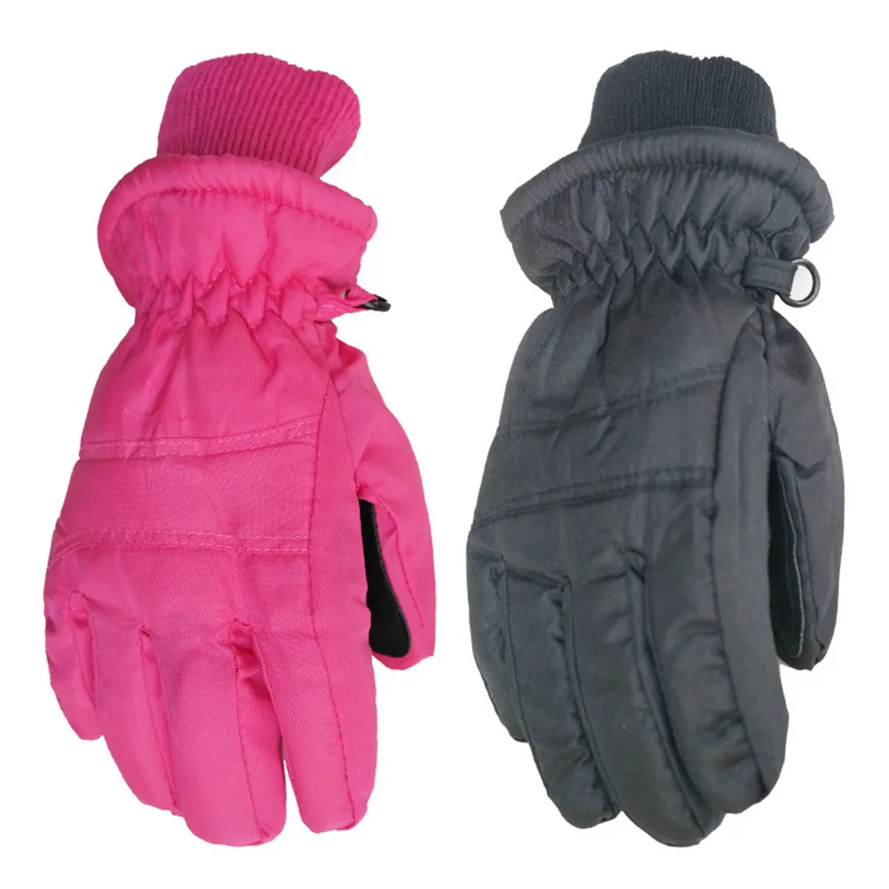 Зимние Детские перчатки для катания на лыжах, Зимние перчатки для мальчиков и девочек для езды на велосипеде, теплые водонепроницаемые ветрозащитные перчатки для лыжного спорта для От 1 до 3 лет детей