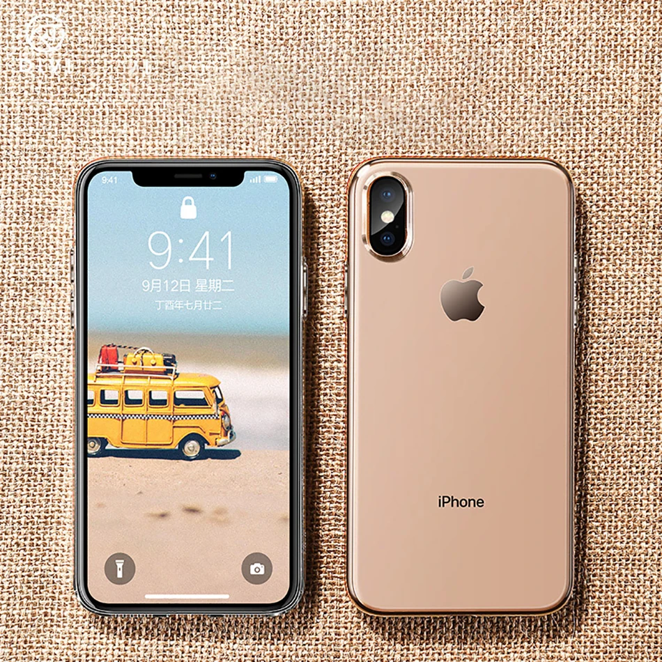 

DIVI Phone Case For iPhone Xs Xr Xs Max Ultra-Thin Crystal Case For iPhone Xs Premium Clear Hard PC Full Back Cover For iphone X