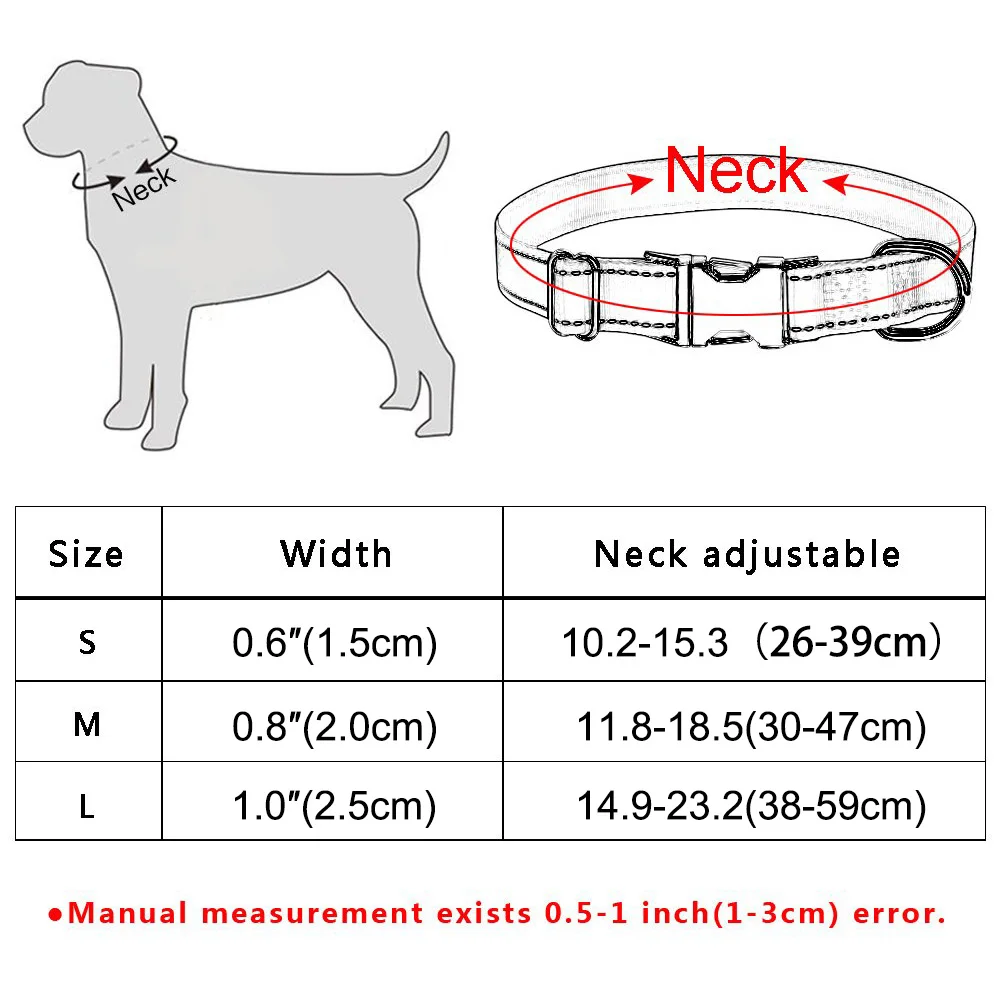 AiruiDog индивидуальный ошейник для собаки Выгравированная маленькая средняя название ошейники из полиэстера