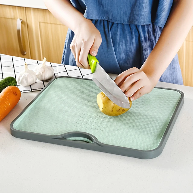 Flexible Silicone Cutting Board Plate Anti Slip Vegetables Meat