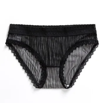 

Girls Sexy Panties Lace Ladies See-through Mesh Panties Comfortable Antibacterial Bottom Underwear new