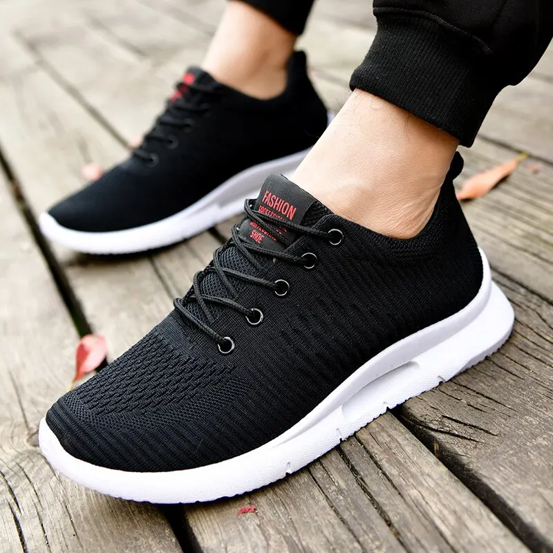 

New Men Breathable Athletic Trainers Men Basket Sneakers Men Running Shoes Outdoor Sports Shoes Walking Hombre Footwear 39-44