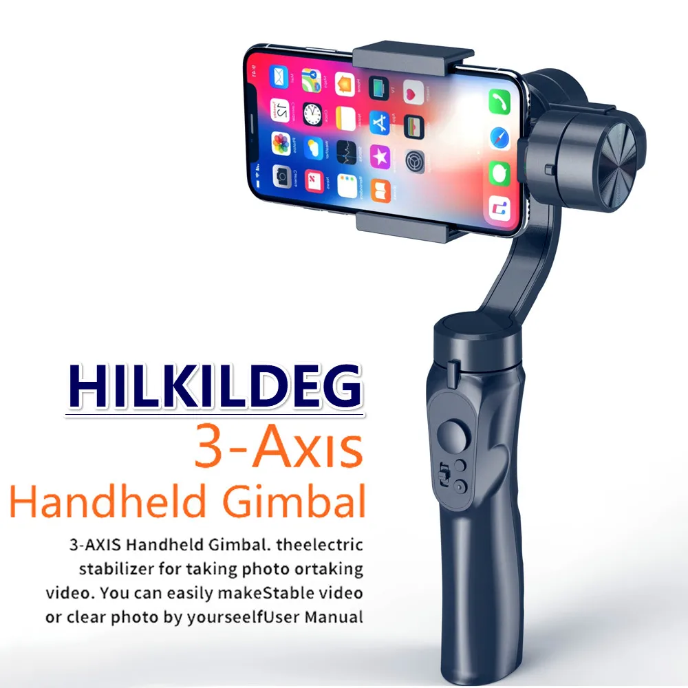  Smooth Smart Phone Stabilizing H4 Holder Handhold Gimbal Stabilizer for iPhone XS XR X 8Plus 8 7P 7