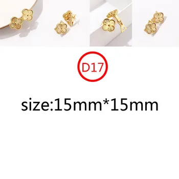 

Jewelry hot natural shell black four-leaf clover size butterfly earrings personality fashion style to send lover gift 2019 new