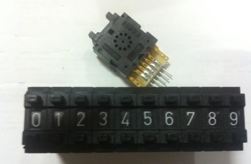 5 шт./лот немецкий переключатель кодирования HARTMANN dial switch 0 9 DPS 8/switch 1248|Выключатели|