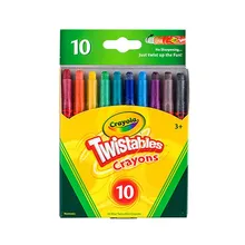 Crayola вращающийся карандаш-Pigheaded отложным воротником 10-Цвет детская чертежная ручка безопасный S52-9715