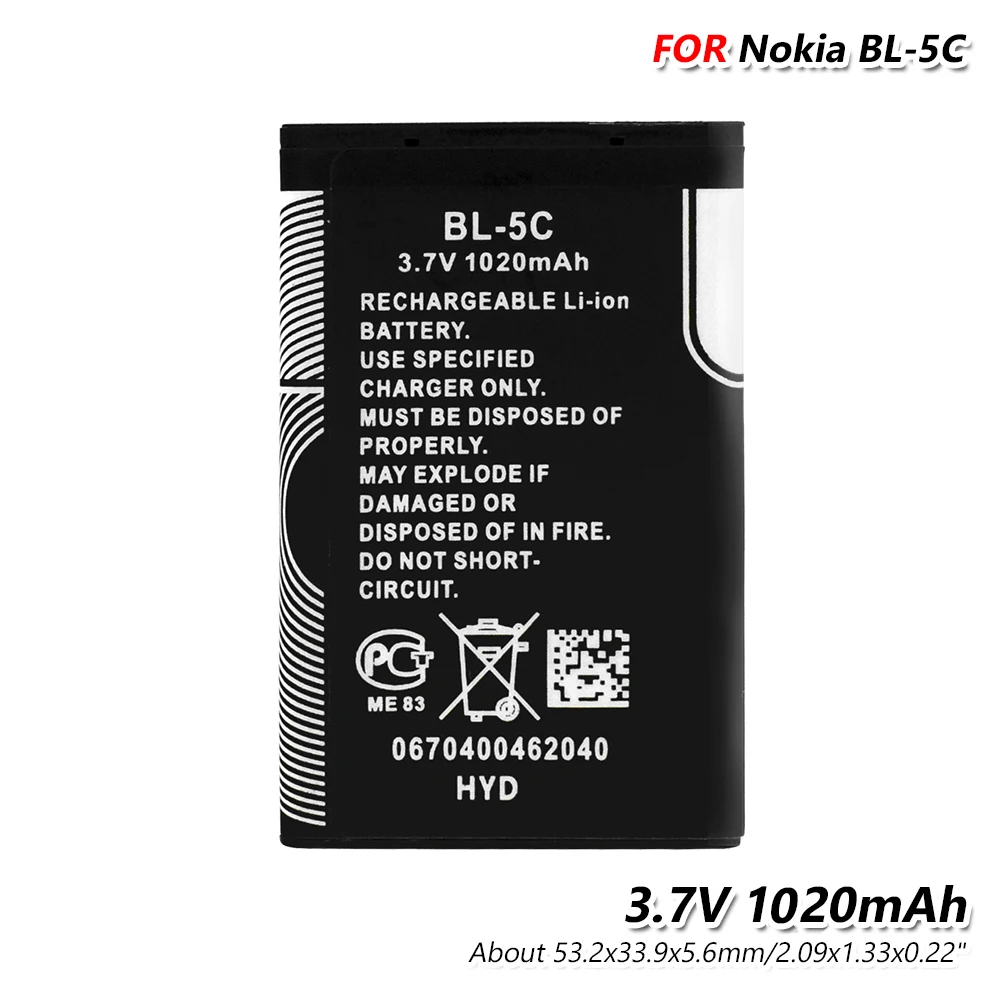 3 7 V 1200 мА/ч BL 5C Батарея BL5C мобильного телефона сменная батарея для Nokia 2112 2118 2255 2270