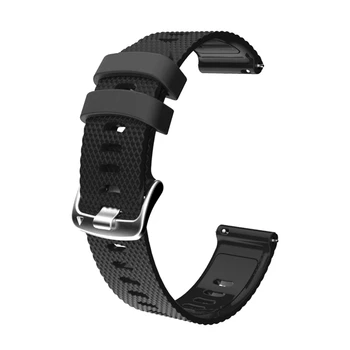 

Sport WatchBand Strap for Garmin Forerunner 245M Watch Band Soft Silicone Replacement Bands Strap for Samsung Gear Strap Black