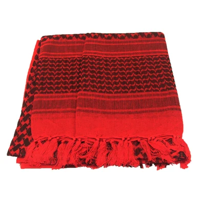 Red Охотничий военный утолщенный Тактический Keffiyeh Shemagh пустынный шарф в арабском стиле шаль шеи крышка головы обёрточная походная стрельба аксессуары - Цвет: Red