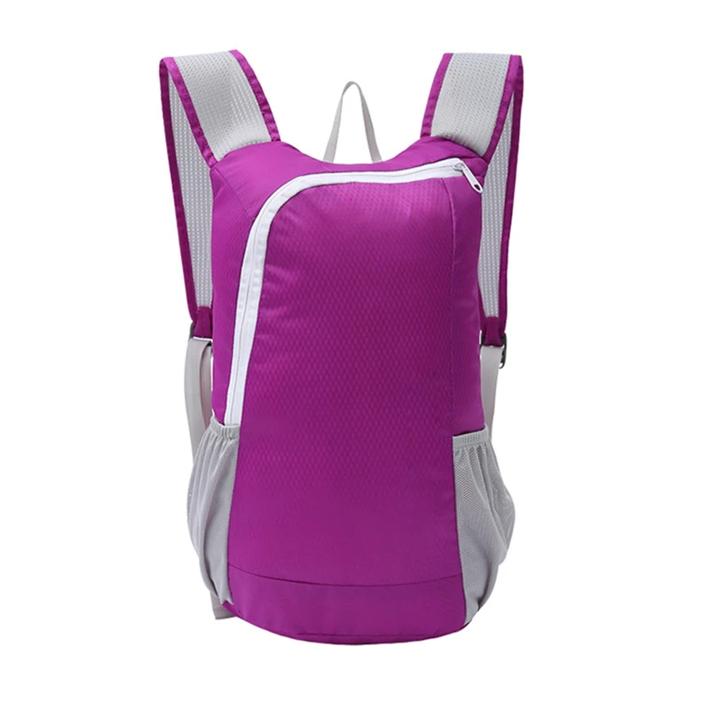 Креативный рюкзак для верховой езды на открытом воздухе, ультралегкий модный спортивный рюкзак для пары, рюкзак для альпинизма, Большая вместительная складная сумка - Цвет: Purple