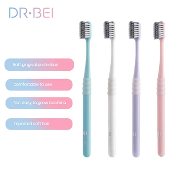 

DR.BEI 4pcs/set Replaceable Toothbrush Waterproof Tooth Brush Travel Accessories Replaceable Toothbrush for home use