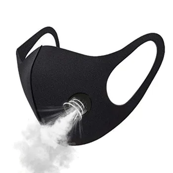 

black Outdoor Anti-Smoke Dust Air Purifying PM2.5 Face Mask Carbon Filter Multi Layer Activated Carbon Filter Mouth-muffle mask