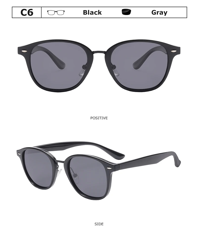 CRIXALIS Runde polarisierte Sonnenbrille für Herren, TR90, Vintage, blendfrei, Sonnenbrille für Damen, 2023, UV400, Zonnebril Dames – Detail 11