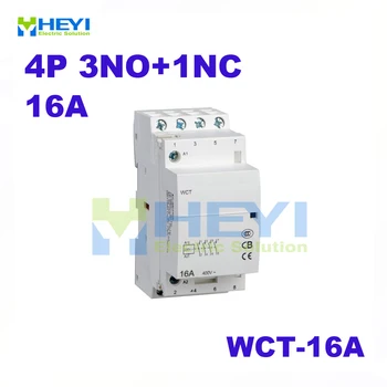

WCT-16A 4P 3NO+1NC 220VAC 50Hz without manually-operated din rail mini contactor