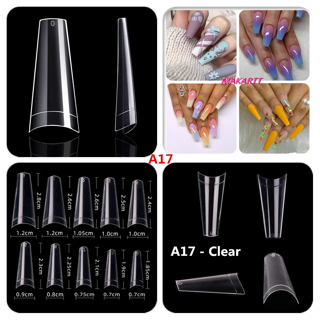 A17 clear nails