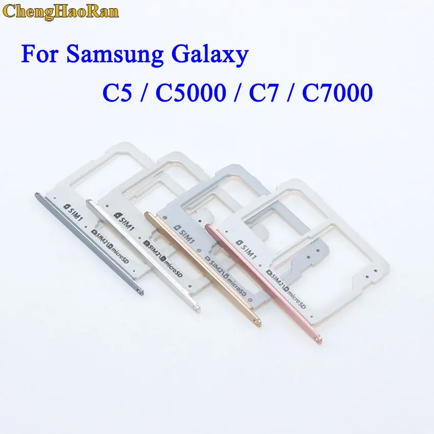 

SIM Card Tray Micro SD SIM Card Tray for Samsung Galaxy C5 C5000 C7 C7000 SIM Card Reader Tray Holder Slot Replacement