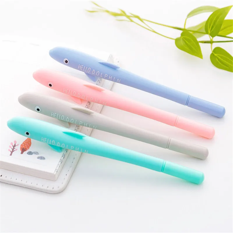 

Creative Dolphin and Unicorn Horse Gel Pen Cute Animal Signature Pen School Office Stationery Supply Children Gifts