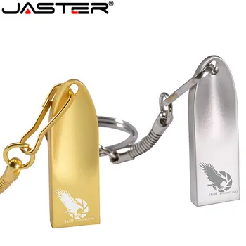 

JASTER USB 2.0 hot new silver Metal pendrive de Alta Velocidade flash drive 4GB 16GB 32GB 64GB usb flash pen drive customer logo