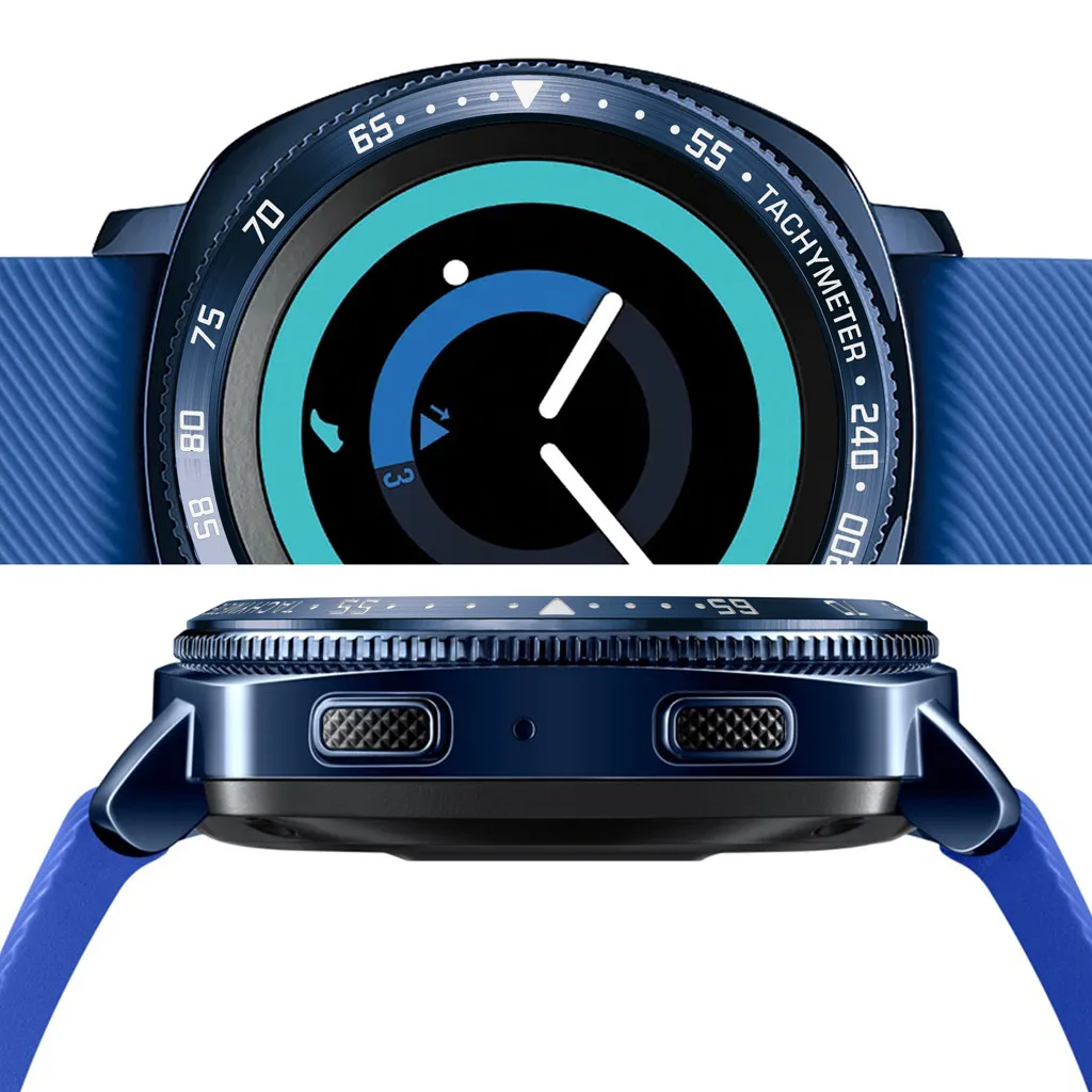 Чехол для умных часов для samsung Galaxy Watch 42 мм, ободок, кольцо, аксессуары для умных часов, клейкая крышка, не царапается, металл