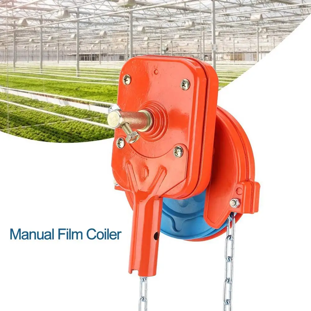 

Manual Film Winder Agricultural Greenhouse Side Upper Film Winding Roller Blinds Machine Extended Chain Factory Rolling Blinds