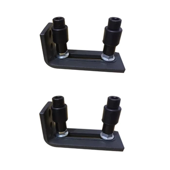 

2Pcs Black Sliding Barn Door Floor Guide Stay Roller Fully for Sliding Barn Door Hardware