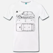 Футболка AUTO D'EPOCA AUTOBIANCHI A112 ABARTH MITO-ANNI 70 1 S-M-L-XL-2XL-3XL