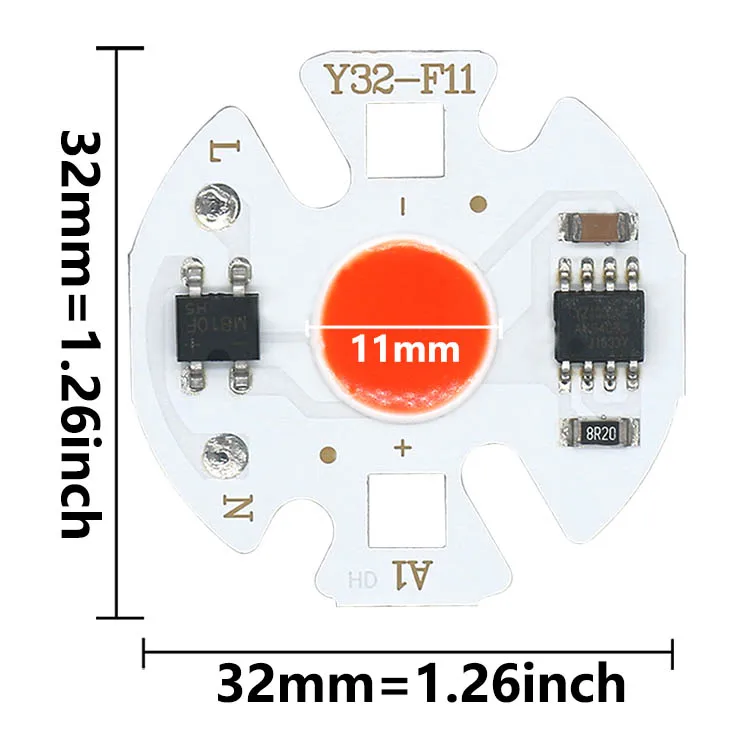 3W 5W 7W 9W AC 220V LED COB LED Chip Lamp Matrix Smart IC NO Need Driver For Flood Light Spotlight Projector Light Bulb Beads