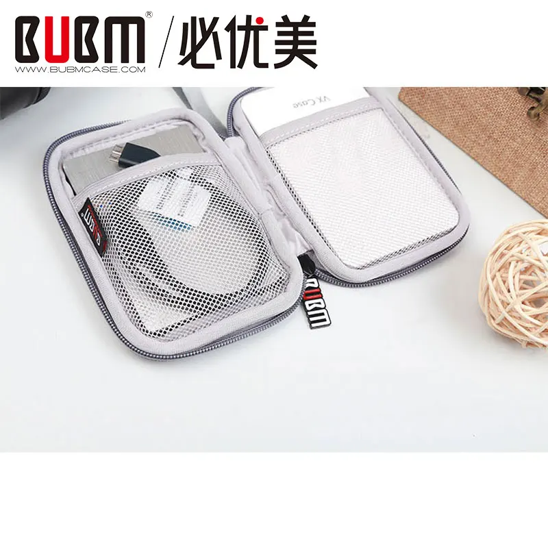 

BUBM Portable Hard Drive Case Cover HDD Pouch, Travel Protection Box Cable bag for U Disk Hard Disk Earphone