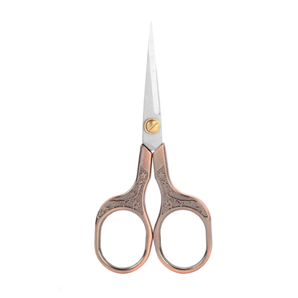 Red copper 1 шт. винтажные зигзагообразные ножницы швейный станок для резки ткани ножницы для вышивки портной ножницы Tesoura De Costura Tijera De Costura, Q - Цвет: Red copper
