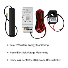 Bi-Directional Single Phase WiFi Energy Meter,mqtt,150A,Din Rail, Home-Assistant, openHAB, Solar PV System, CE,RCM Compliance