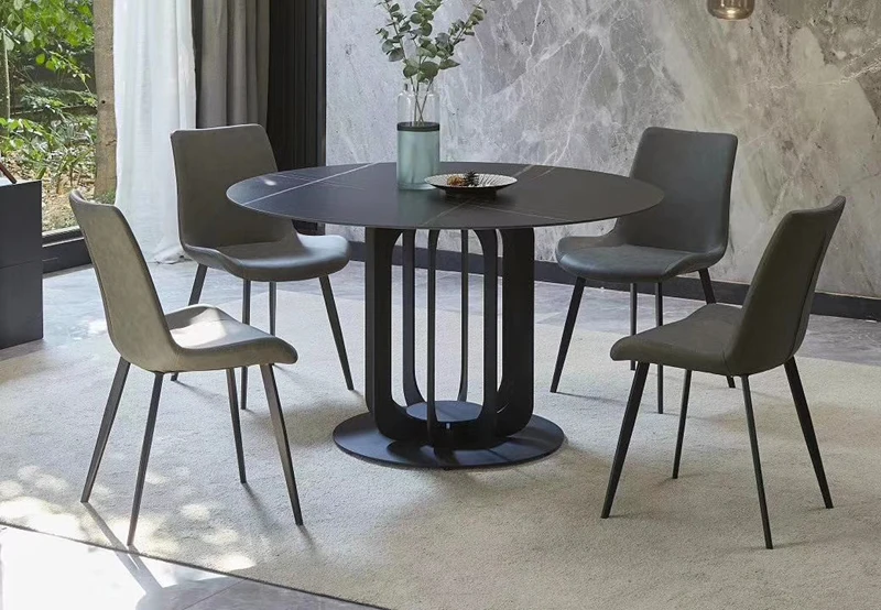 Best price custom design dining table set marble top round dining table for sale