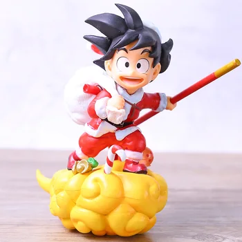 

Dragon Ball Z Son Goku Cos Santa on Nimbus Cloud PVC Figure Model DBZ Collection Toy Doll