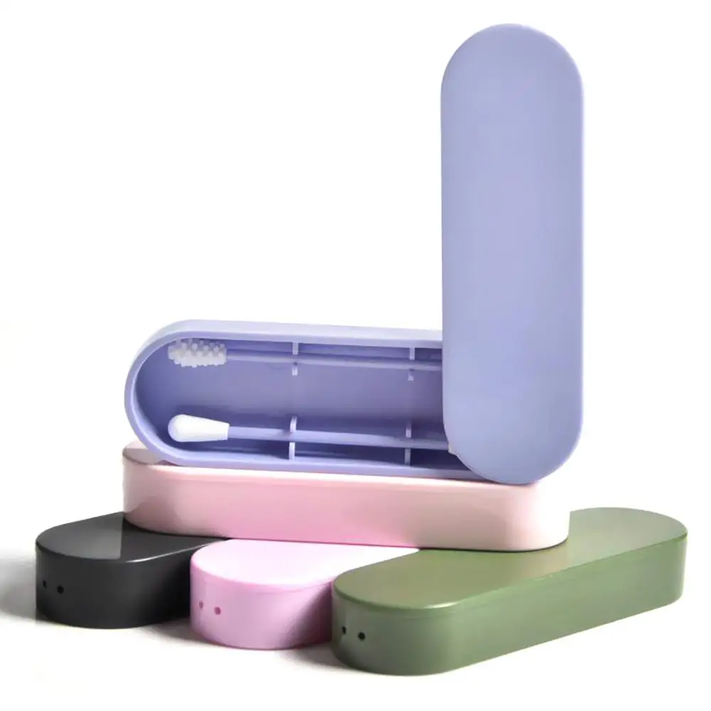 

Hot 2Pcs/box Reusable Cotton Swab Ear Cleaning Cosmetic Silicone Buds Swabs Sticks Double-headed Recycling For Cleaning Makeup