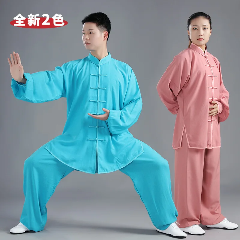 Одежда для тренировок Tai Chi женщин и мужчин весенняя одежда упражнений летняя
