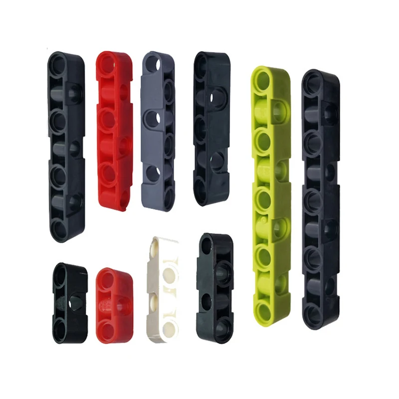 Blocchi Di Particelle Piccole Parti Ad Alta Tecnologia Travi Spesse Con Fori Perni Veer 1X3 1X9 Compatibile Con Accessori Lego Bricks