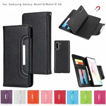 

2 in 1 Separable Business Wallet phone case for iphone X XR XS MAX Luxury Genuine leather Bracket case for iphone 6 6S 7 8 plus